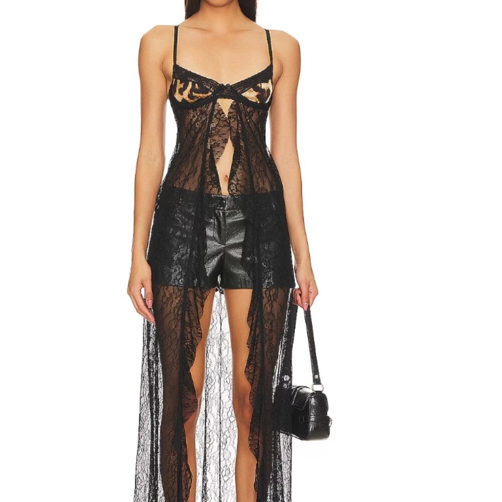 Jaded London Leopard Bralette Lace Top